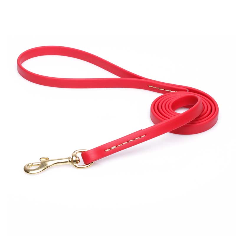 Lovely Red Biothane Dog 【Leash】 for Walking, Tracking : Boxer