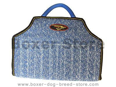 Boxer bite developer cuff made of French Linen with handle