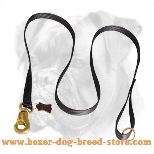 Nylon Boxer Dog Leash for Police Training