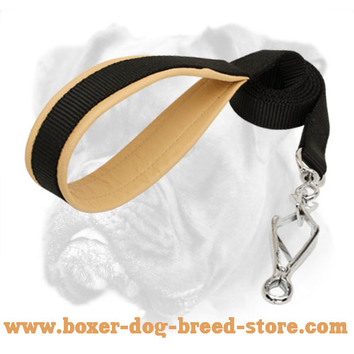 Nylon dog leash for Boxer with Brass Snap Hook