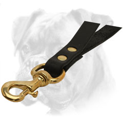 Brass snap hook for Boxer lead